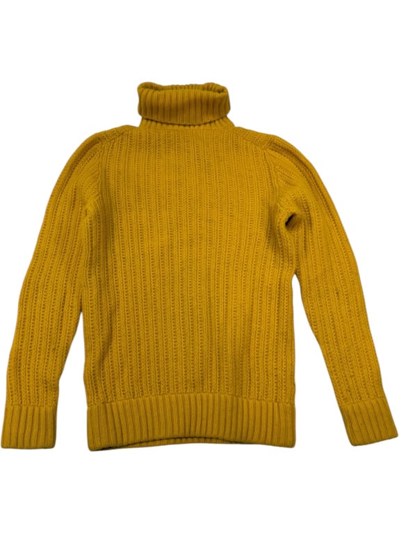VINTAGE WOOLRICH Πλεκτό Πουλόβερ S/M | Ζιβάγκο & Χοντρή Πλέξη | Μουστάρδα